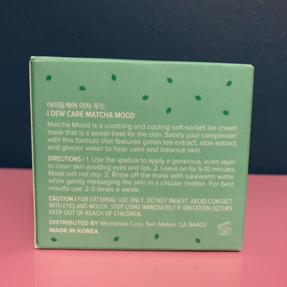 I Dew Care- Matcha Mood and Cake My Day Masks π - Picture 3 of 6